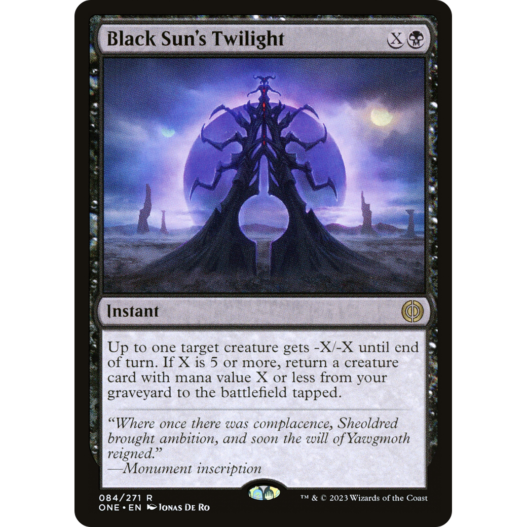 Black Sun's Twilight (ONE-084) - Phyrexia: All Will Be One Foil