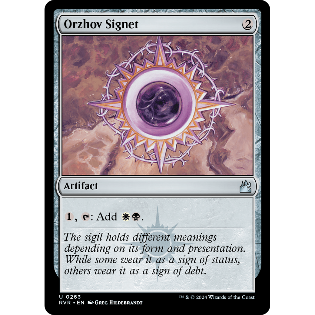 Orzhov Signet (RVR-263) - Ravnica Remastered Foil