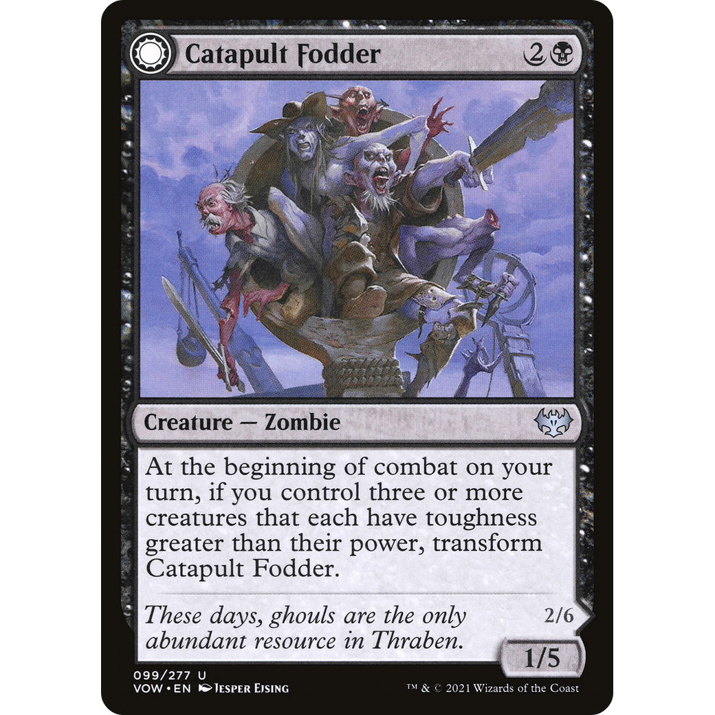 Catapult Fodder (VOW-099) - Innistrad: Crimson Vow: (Double Faced Transform)