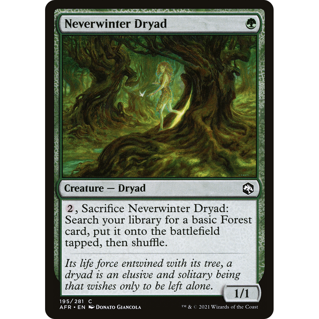 Neverwinter Dryad (AFR-195) - Adventures in the Forgotten Realms