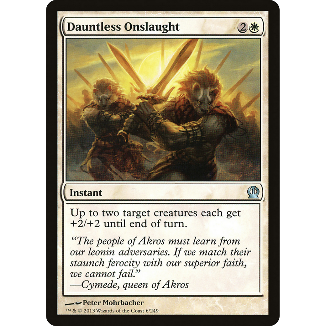 Dauntless Onslaught (THS-006) - Theros Foil