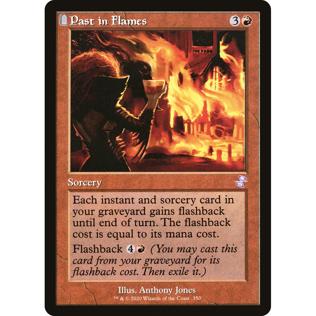 Past in Flames (TSR-350) - Time Spiral Remastered: (tombstone) Foil