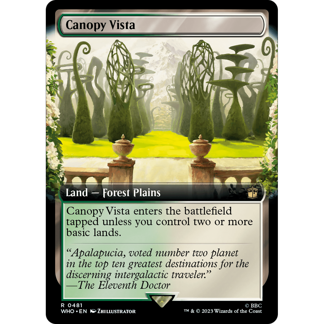 Canopy Vista (Extended Art) (WHO-481) - Doctor Who: (Extended Art) Foil