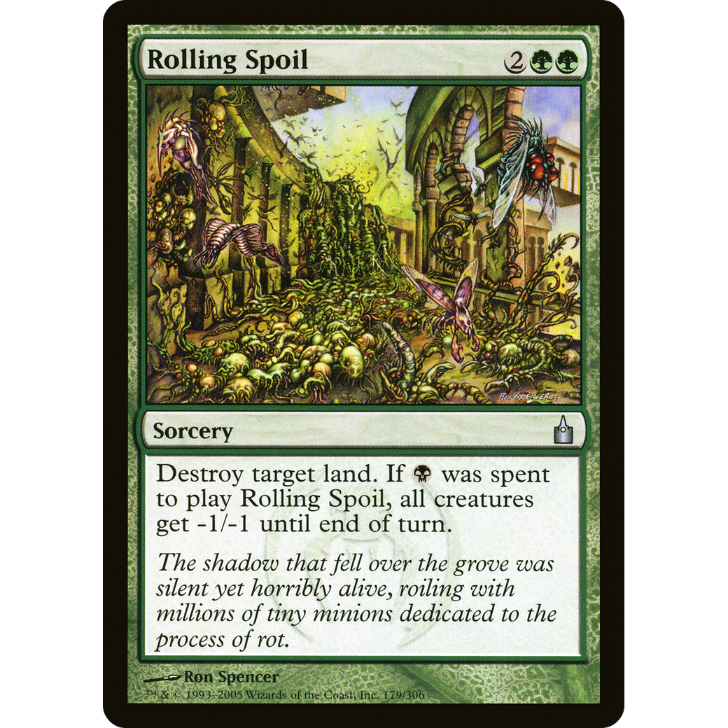 Rolling Spoil (RAV-179) - Ravnica: City of Guilds Foil