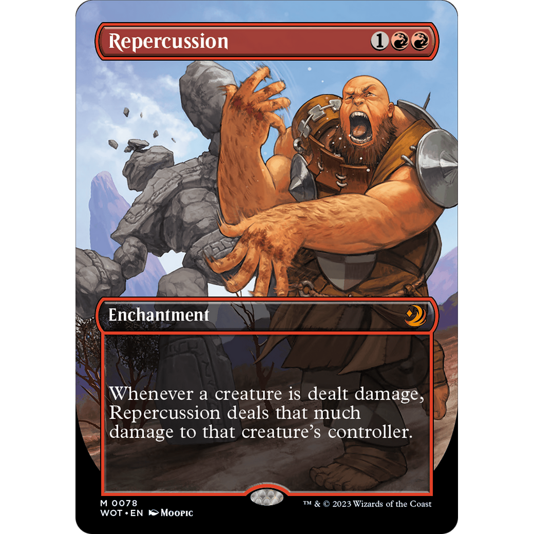 Repercussion (WOT-078) - Wilds of Eldraine: Enchanting Tales (Borderless) Foil