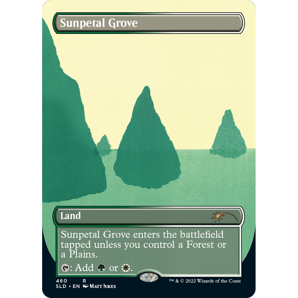 Sunpetal Grove (SLD-460) - Secret Lair Drop (Borderless) Foil