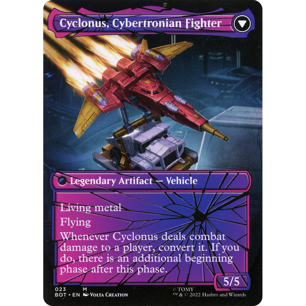 Cyclonus, the Saboteur (Shattered Glass) (BOT-023) - Transformers: (convertdfc, shatteredglass) (Borderless)