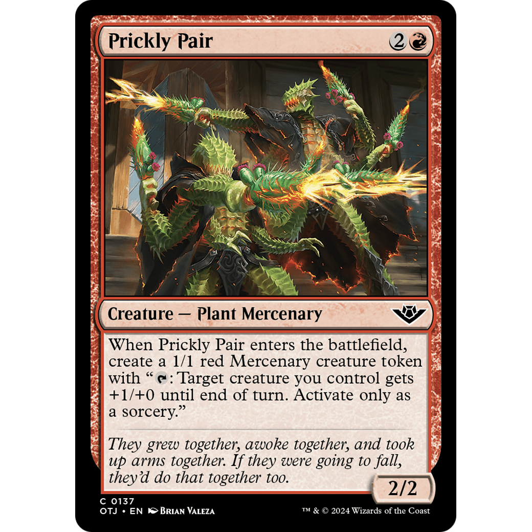 Prickly Pair (OTJ-137) - Outlaws of Thunder Junction Foil
