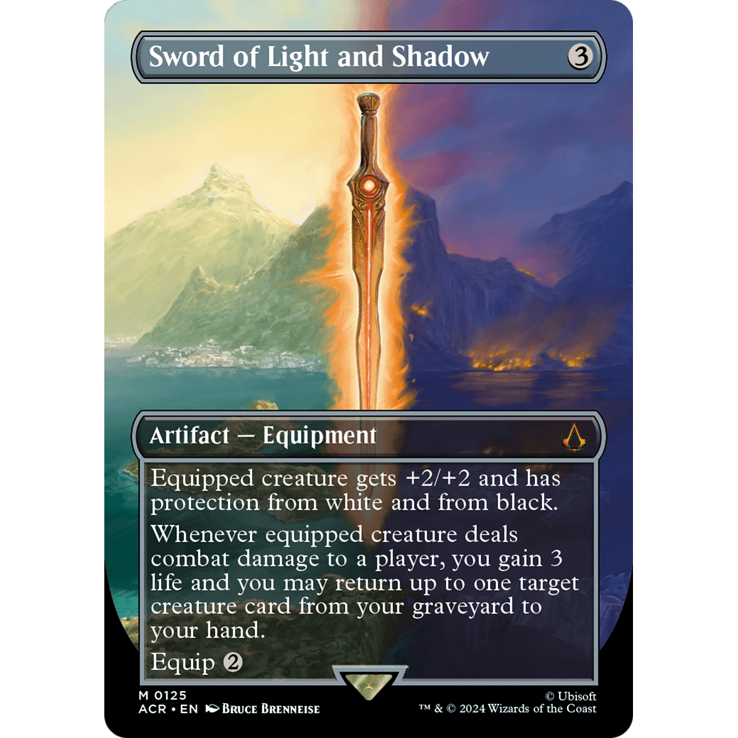 Sword of Light and Shadow (Borderless) (ACR-125) - Assassin's Creed (Borderless) Foil