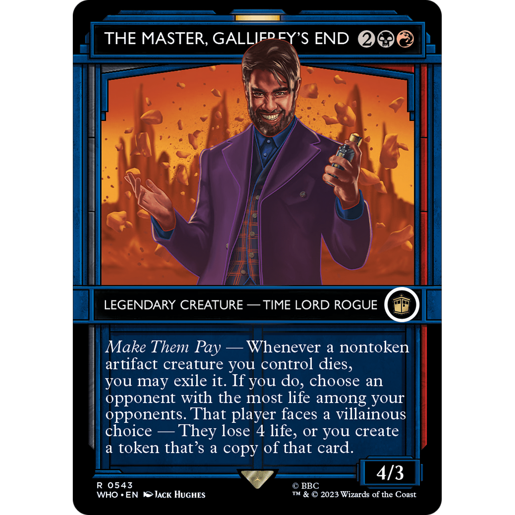 The Master, Gallifrey's End (Showcase) (WHO-543) - Doctor Who: (Showcase) (Borderless) Foil