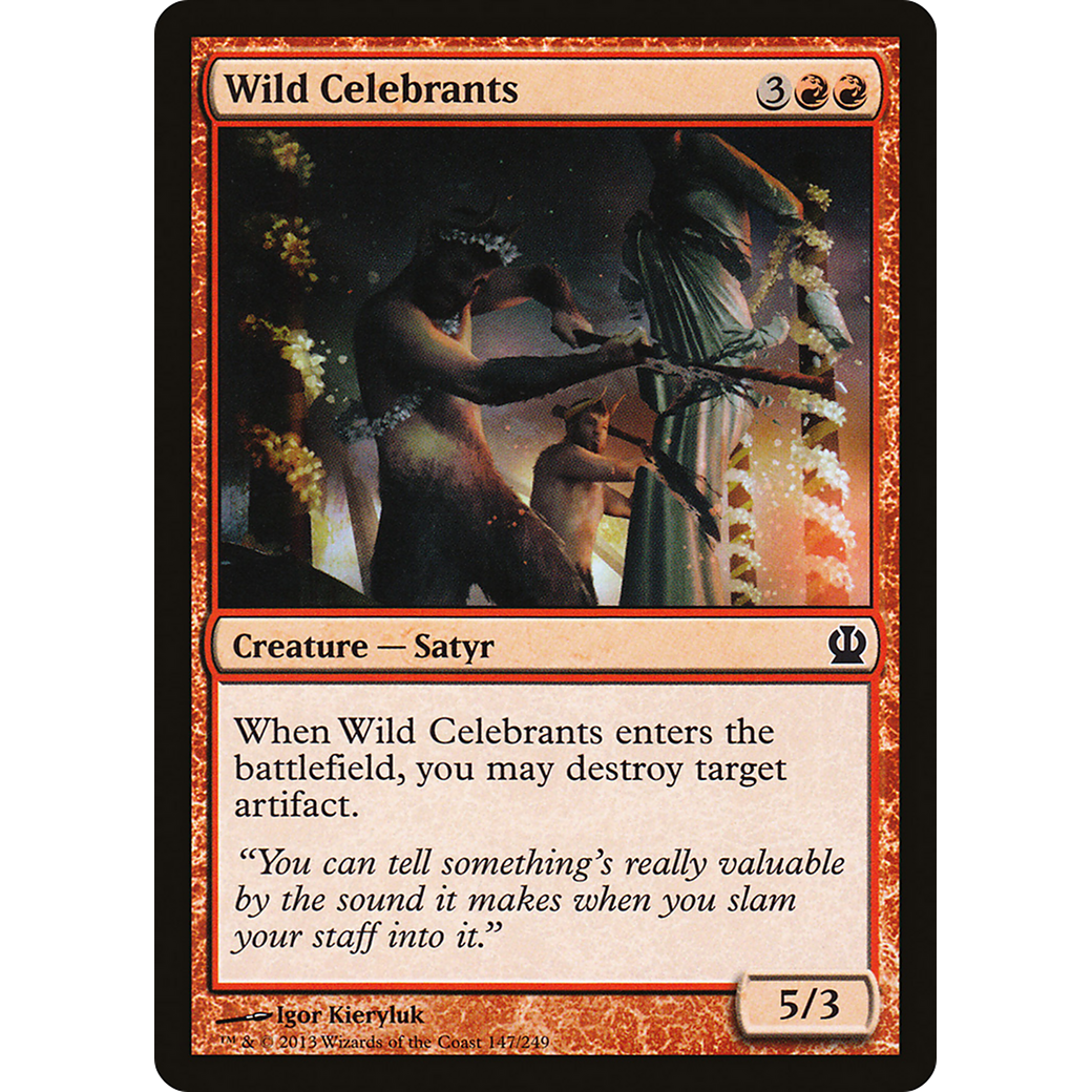 Wild Celebrants (THS-147) - Theros Foil