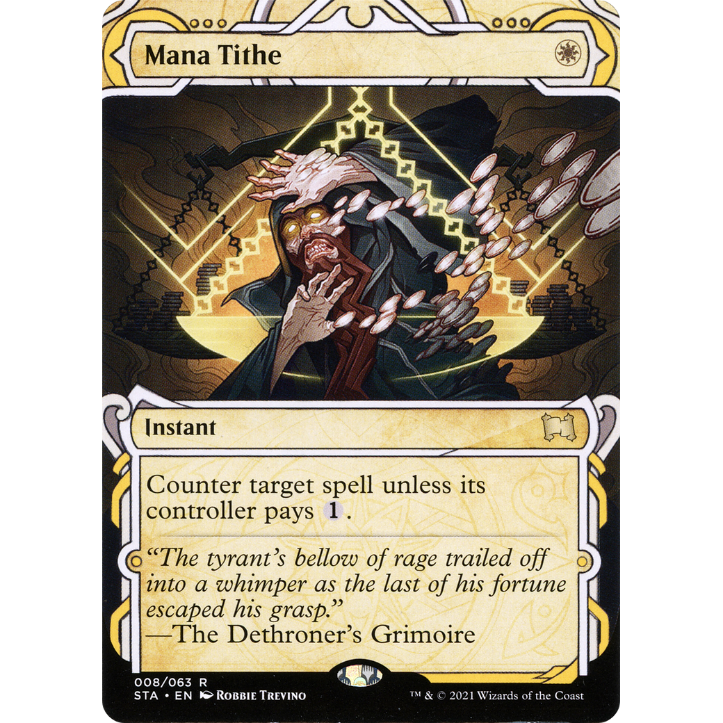 Mana Tithe (STA-008) - Strixhaven Mystical Archive: (Showcase) (Borderless)