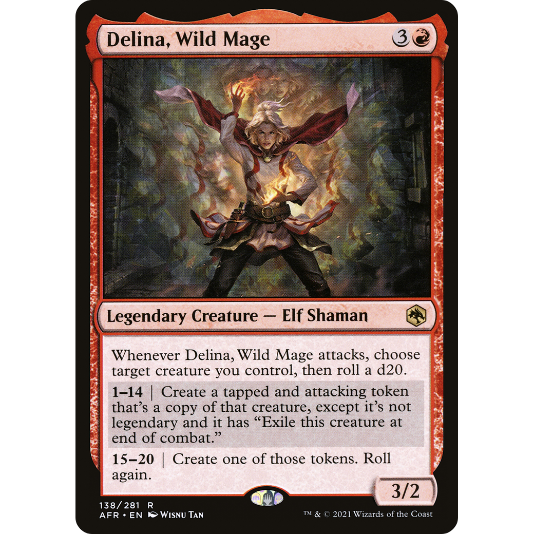Delina, Wild Mage (AFR-138) - Adventures in the Forgotten Realms Foil
