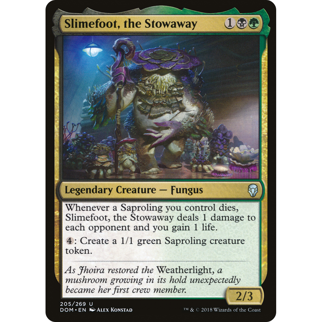 Slimefoot, the Stowaway (DOM-205) - Dominaria Foil
