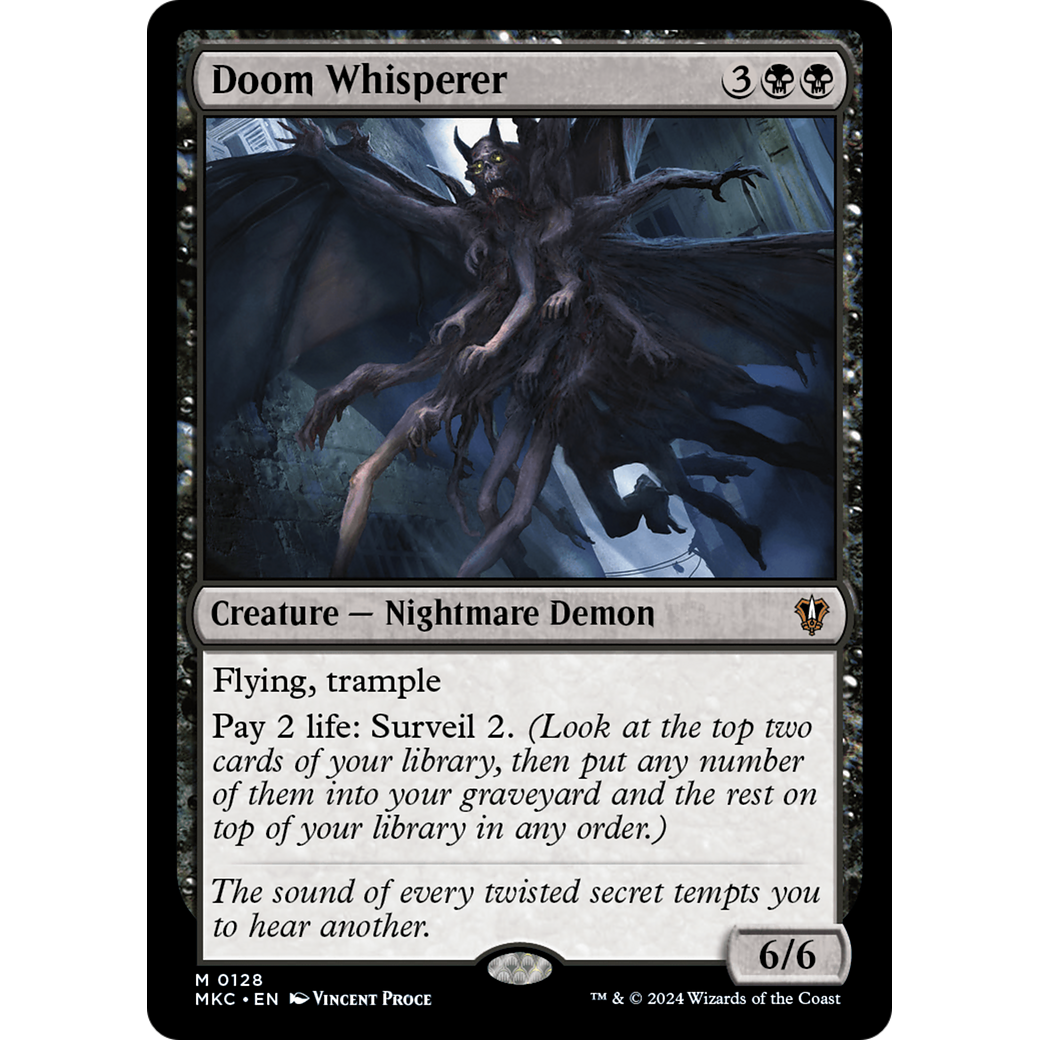 Doom Whisperer (MKC-128) - Murders at Karlov Manor Commander