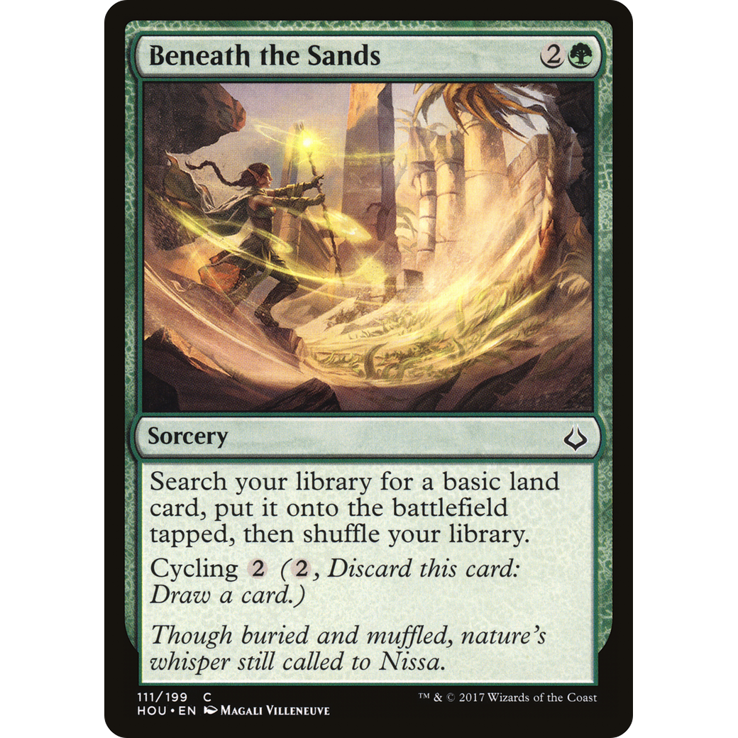 Beneath the Sands (HOU-111) - Hour of Devastation Foil