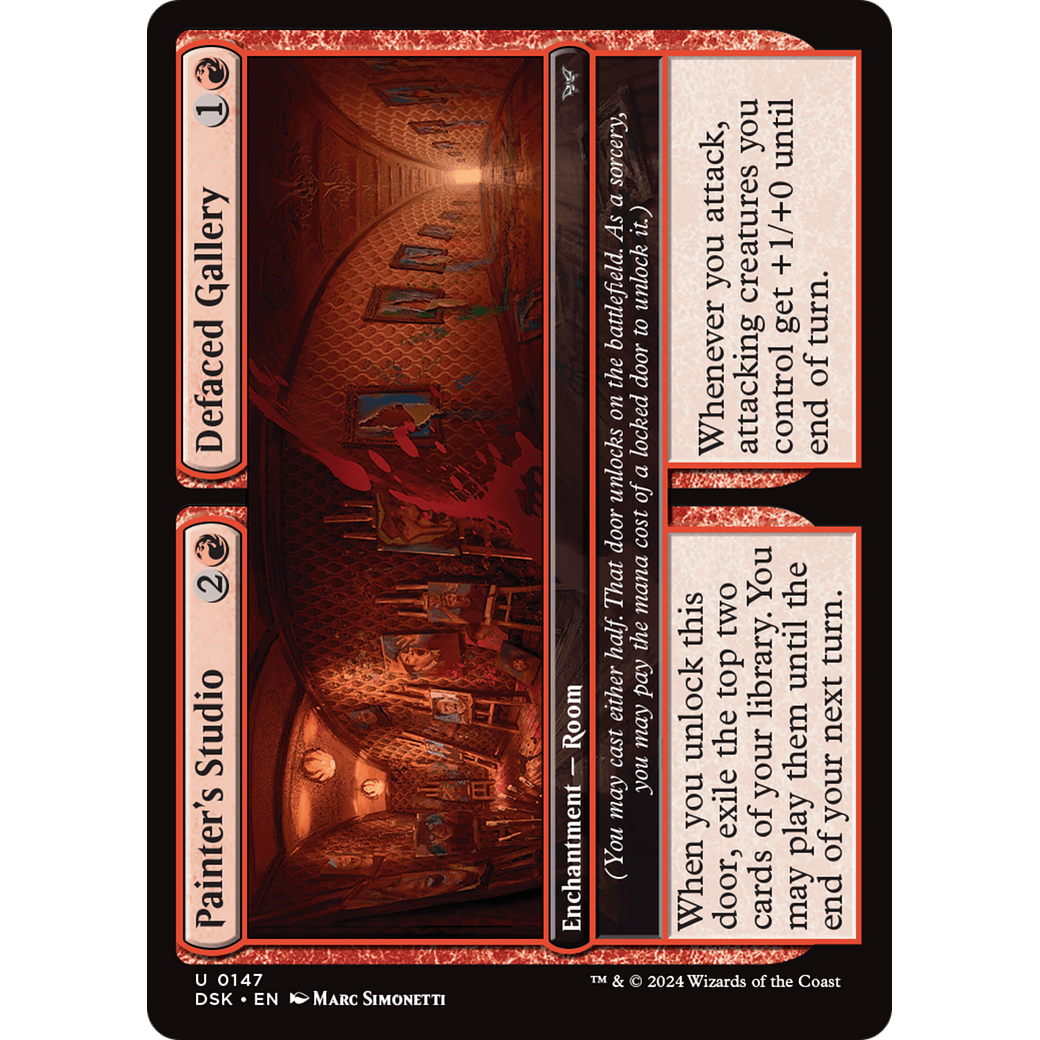 Painter's Studio // Defaced Gallery (DSK-147) - Duskmourn: House of Horror