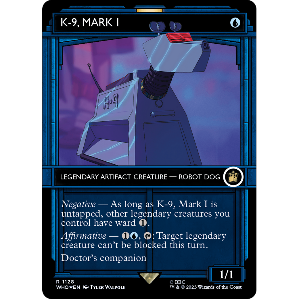 K-9, Mark I (Showcase) (Surge Foil) (WHO-1128) - Doctor Who: (Showcase) (Borderless) Foil