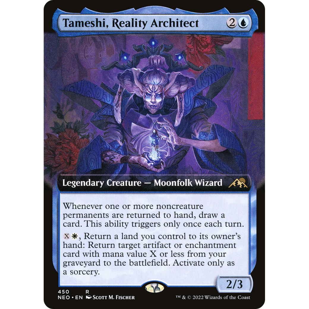 Tameshi, Reality Architect (NEO-450) - Kamigawa: Neon Dynasty: (Extended Art) Foil