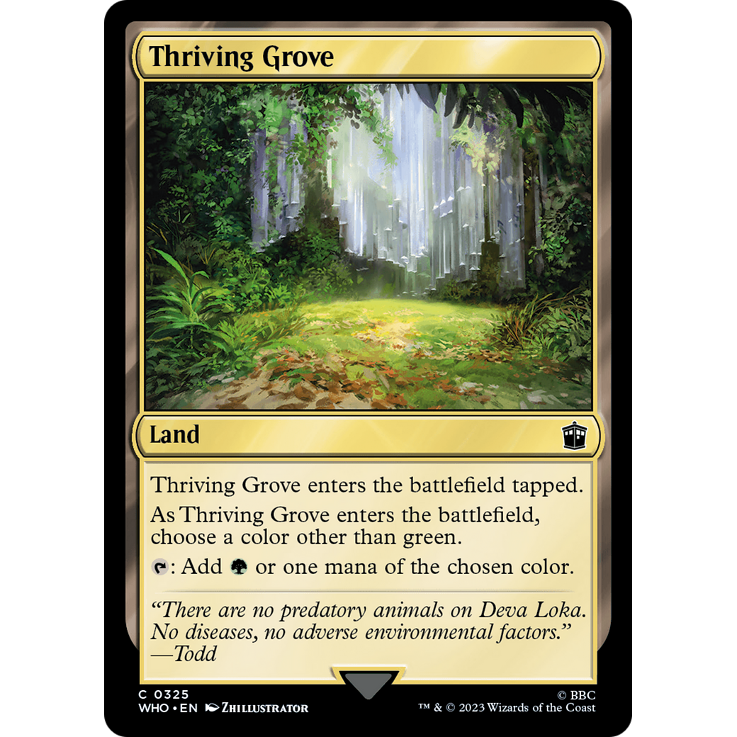 Thriving Grove (WHO-325) - Doctor Who Foil