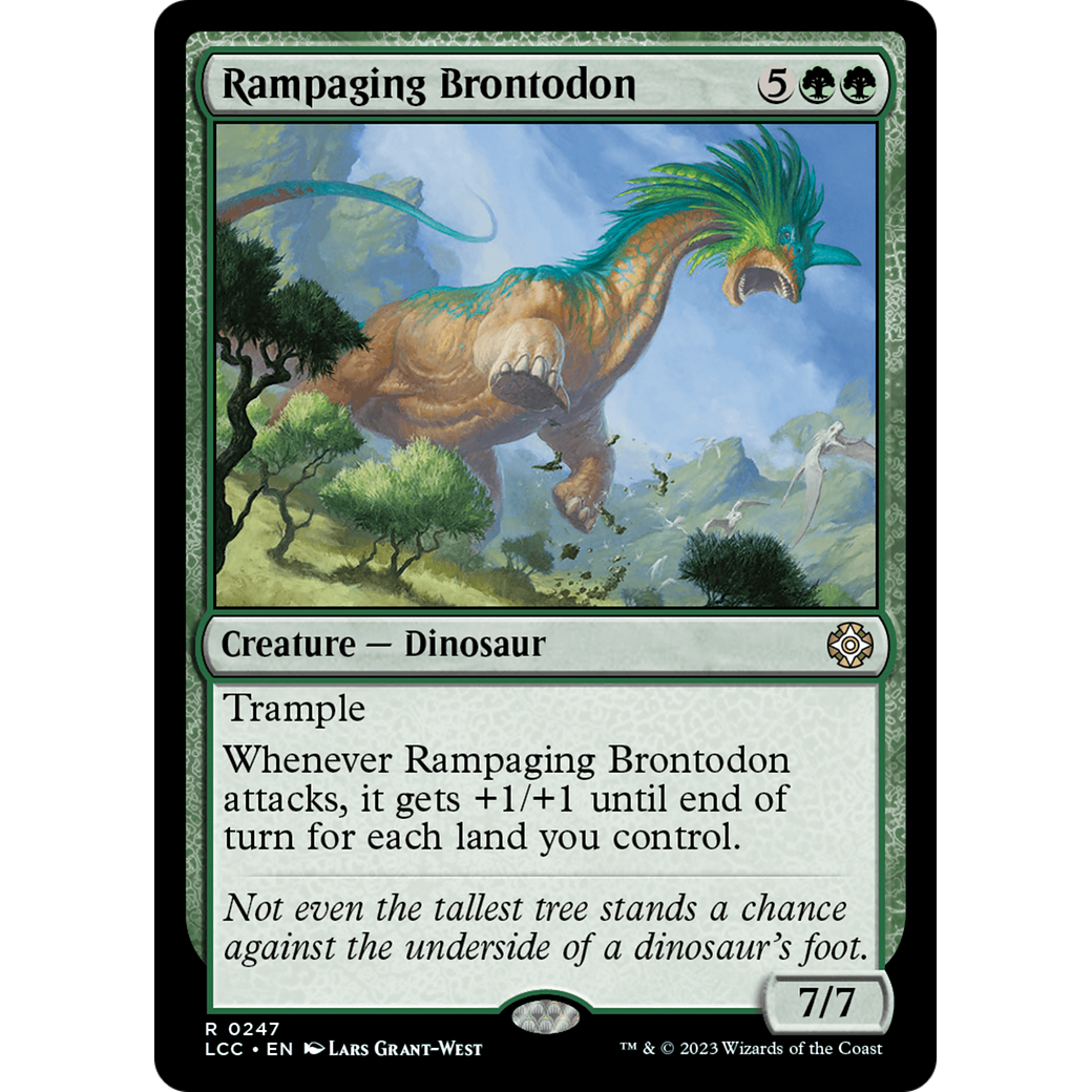 Rampaging Brontodon (LCC-247) - The Lost Caverns of Ixalan Commander