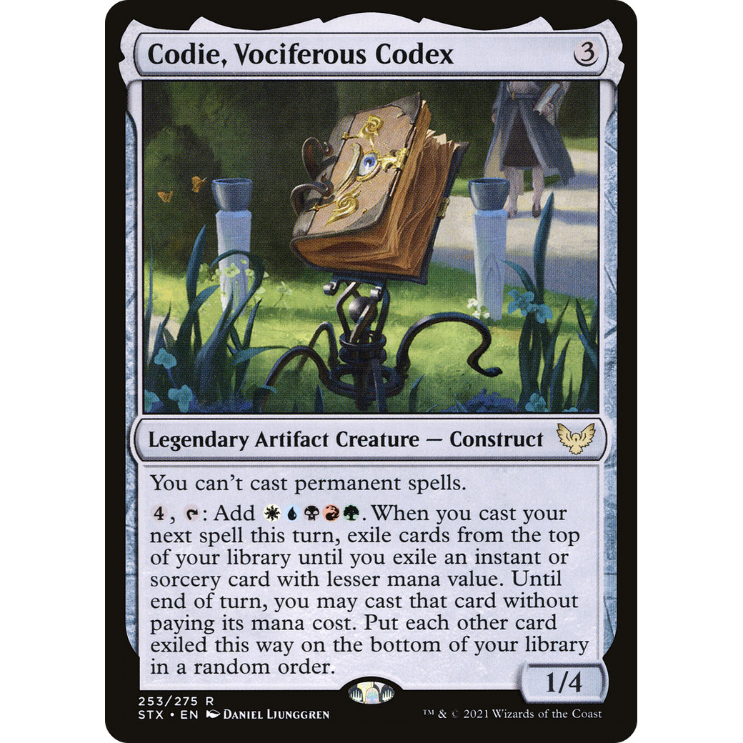 Codie, Vociferous Codex (STX-253) - Strixhaven: School of Mages Foil