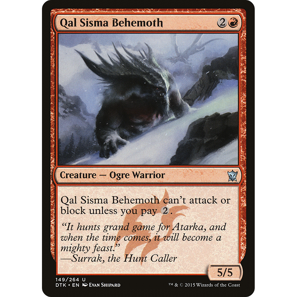 Qal Sisma Behemoth (DTK-149) - Dragons of Tarkir Foil