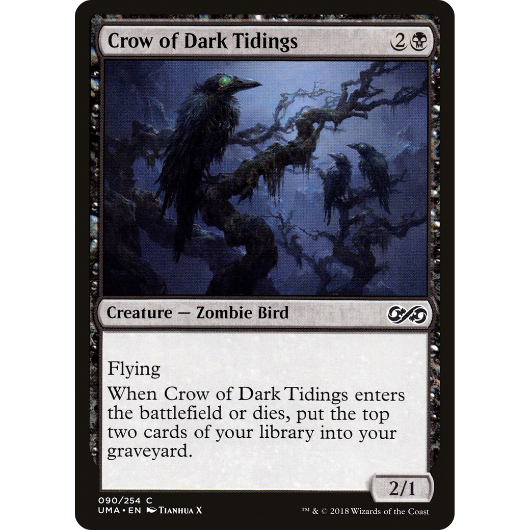 Crow of Dark Tidings (UMA-090) - Ultimate Masters Foil