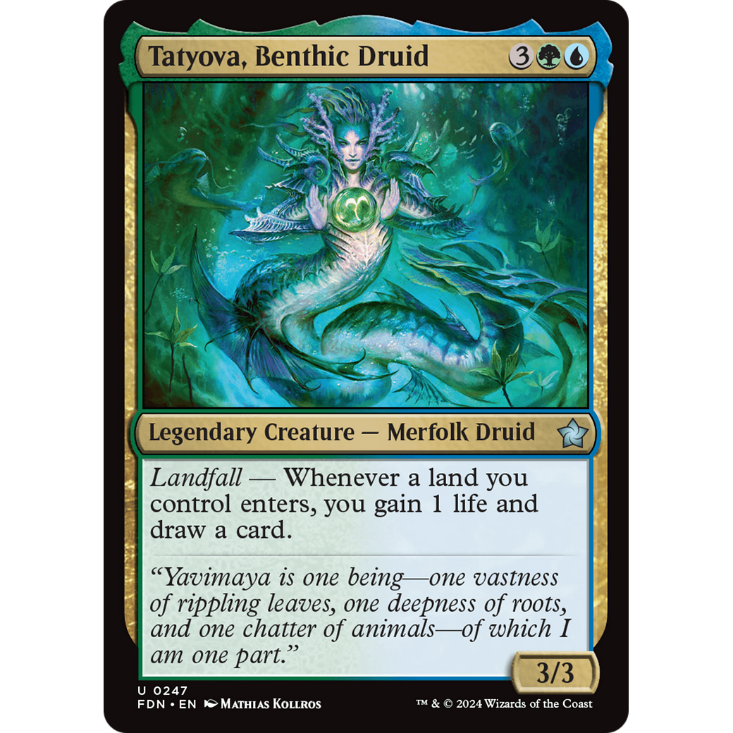 Tatyova, Benthic Druid (FDN-247) - Foundations