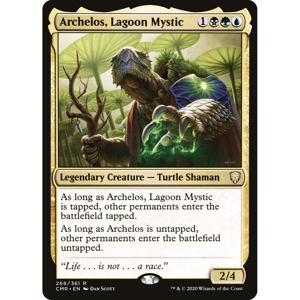 Archelos, Lagoon Mystic (CMR-268) - Commander Legends Foil