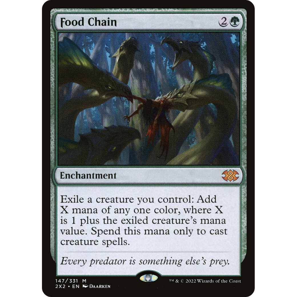 Food Chain (2X2-147) - Double Masters 2022 Foil