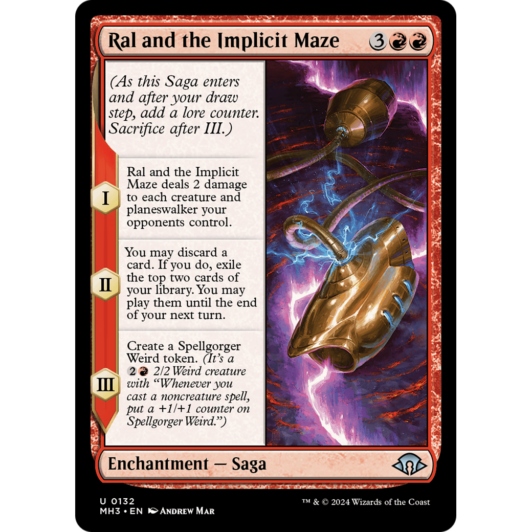 Ral and the Implicit Maze (MH3-132) - Modern Horizons 3 Foil