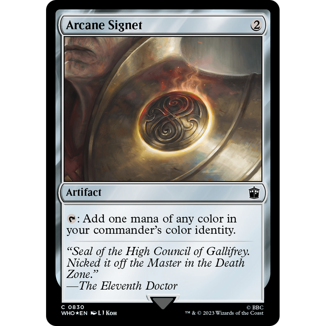 Arcane Signet (Surge Foil) (WHO-830) - Doctor Who Foil