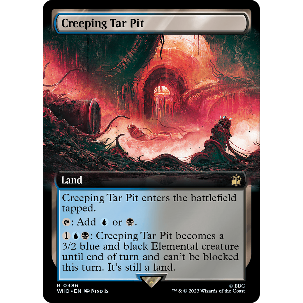 Creeping Tar Pit (Extended Art) (WHO-486) - Doctor Who: (Extended Art) Foil
