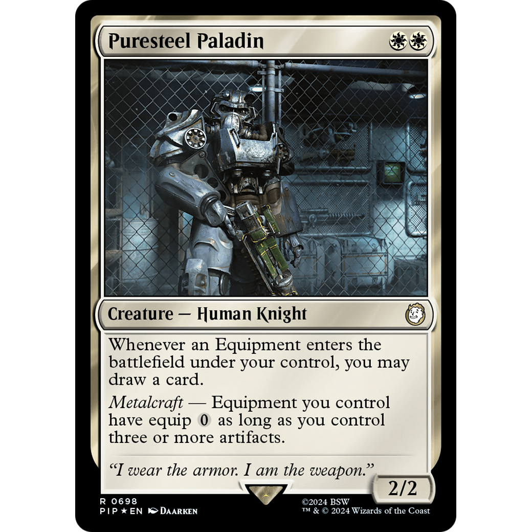 Puresteel Paladin (PIP-698) - Fallout Foil