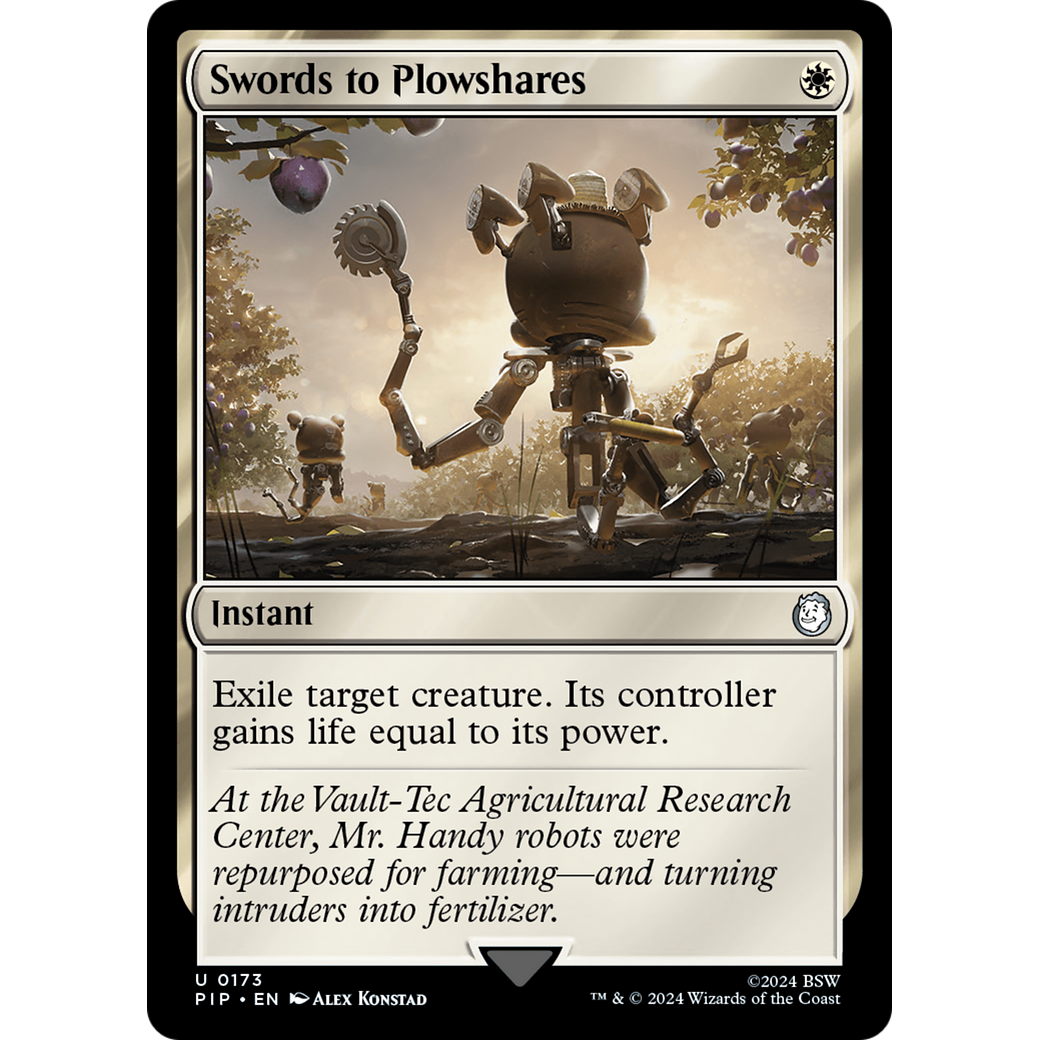 Swords to Plowshares (PIP-173) - Fallout Foil