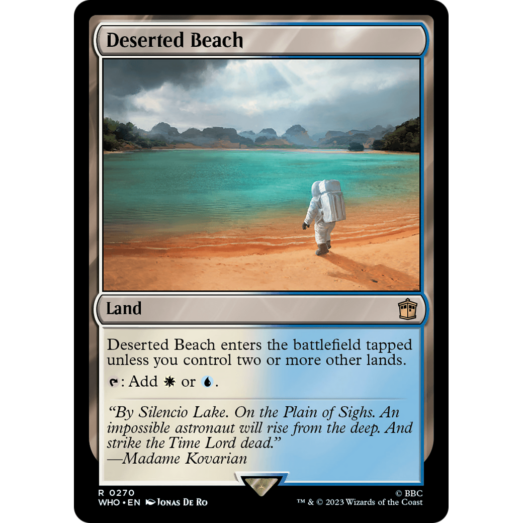 Deserted Beach (WHO-270) - Doctor Who Foil
