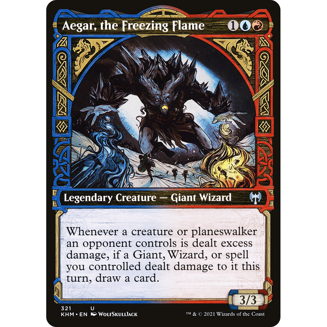 Aegar, the Freezing Flame (Showcase) (KHM-321) - Kaldheim: (Showcase) Foil