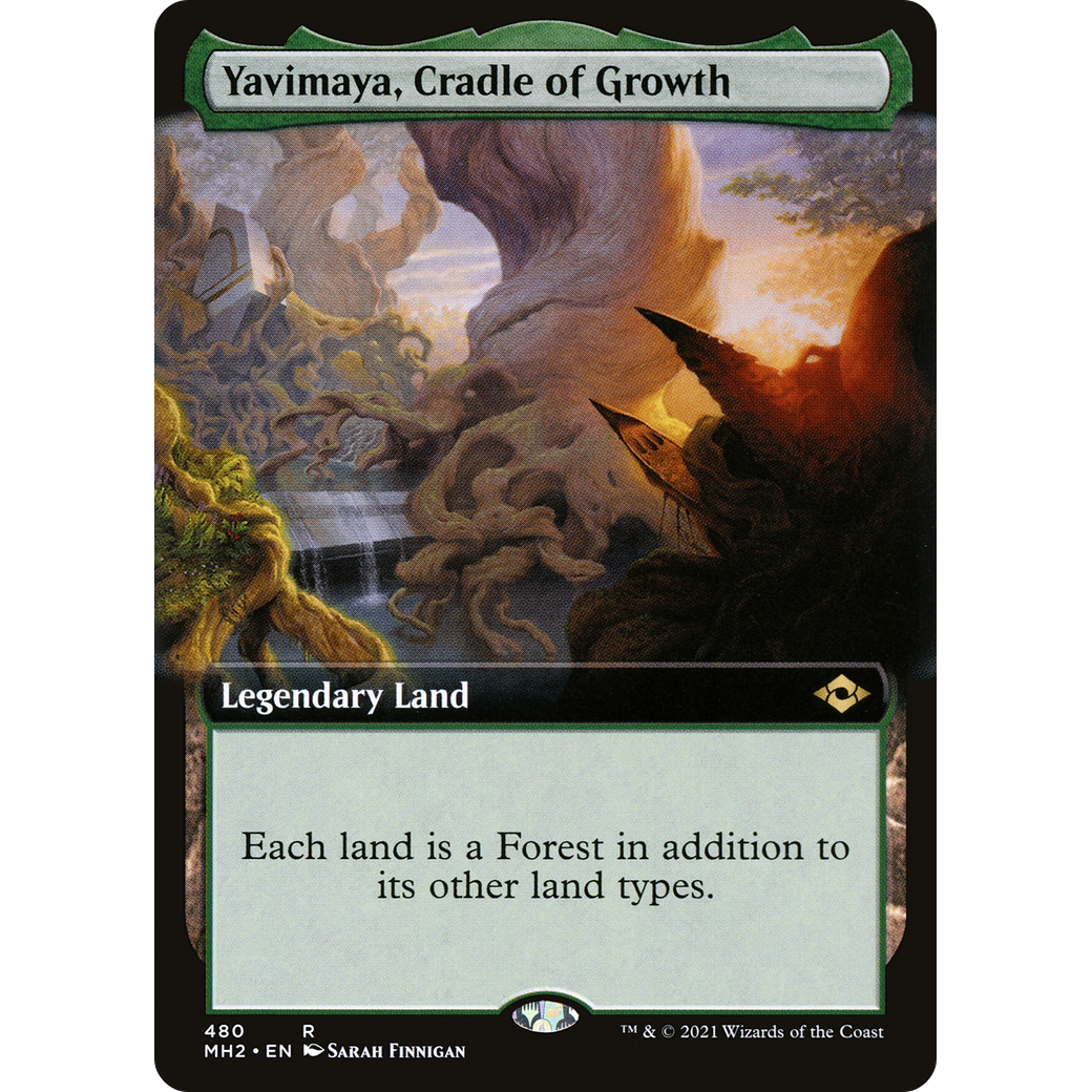 Yavimaya, Cradle of Growth (Extended Art) (MH2-480) - Modern Horizons 2: (Extended Art)
