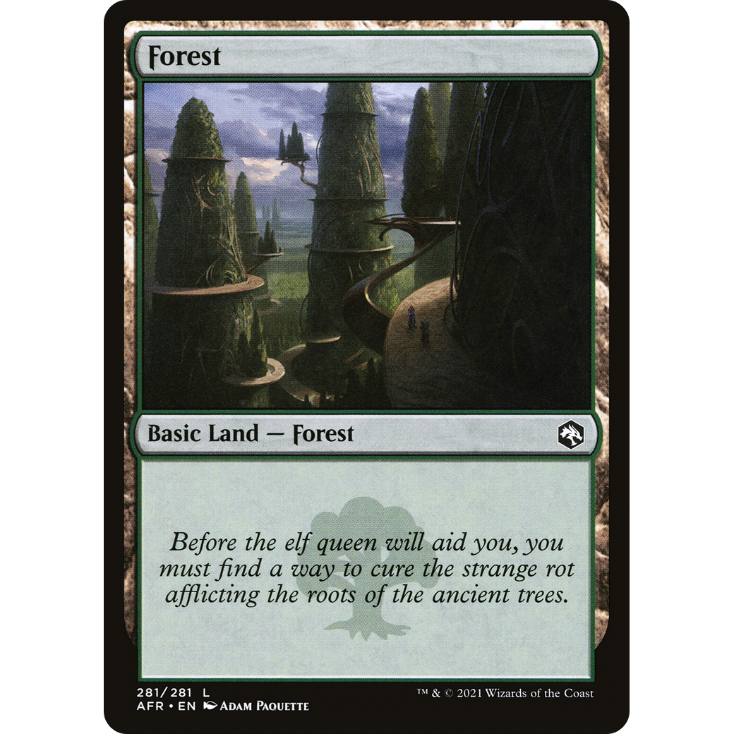 Forest (281) (AFR-281) - Adventures in the Forgotten Realms Foil