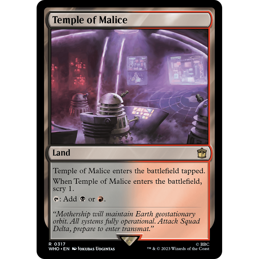 Temple of Malice (WHO-317) - Doctor Who Foil
