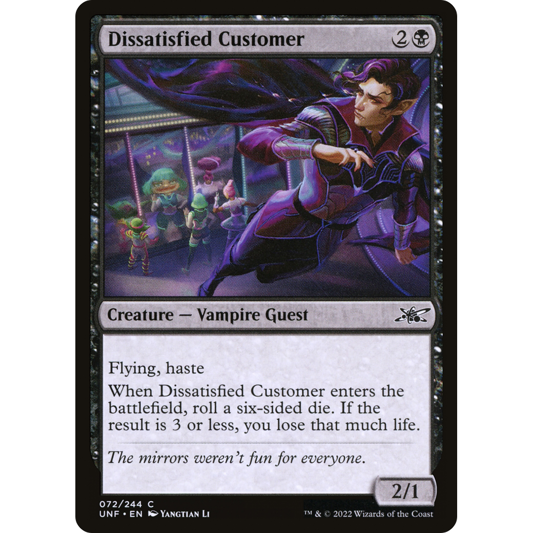 Dissatisfied Customer (UNF-072) - Unfinity Foil