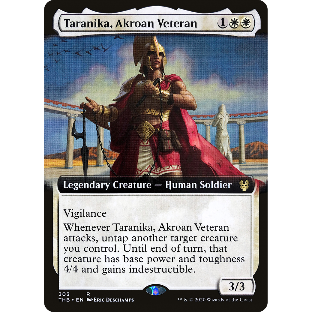 Taranika, Akroan Veteran (Extended Art) (THB-303) - Theros Beyond Death: (Extended Art) Foil