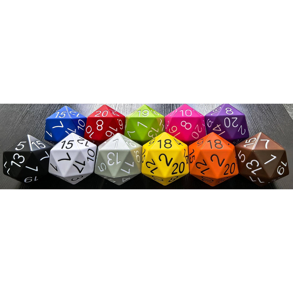 Big Foam Dice 4 inch D20's (11 colors) by Zucati: Yellow
