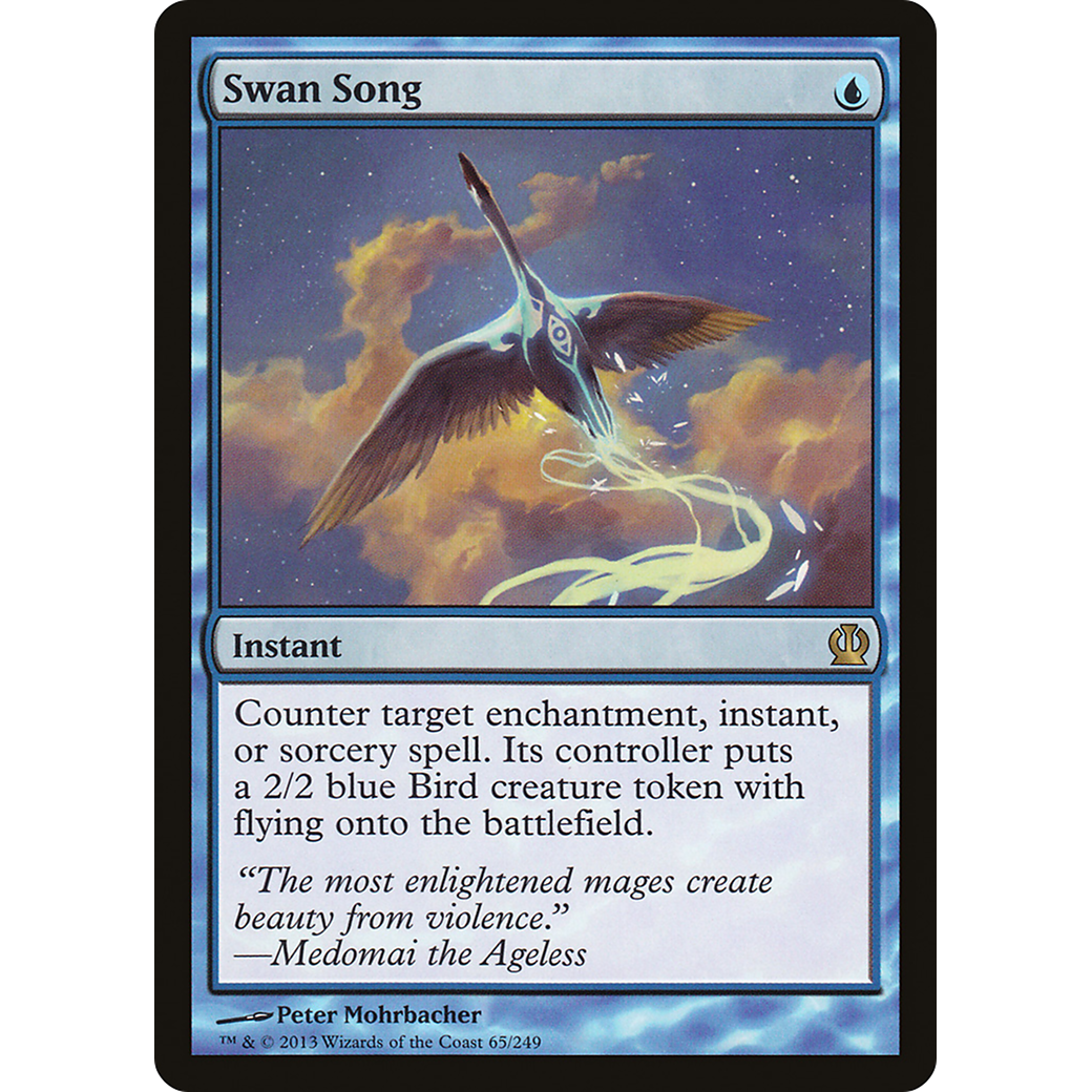 Swan Song (THS-065) - Theros Foil