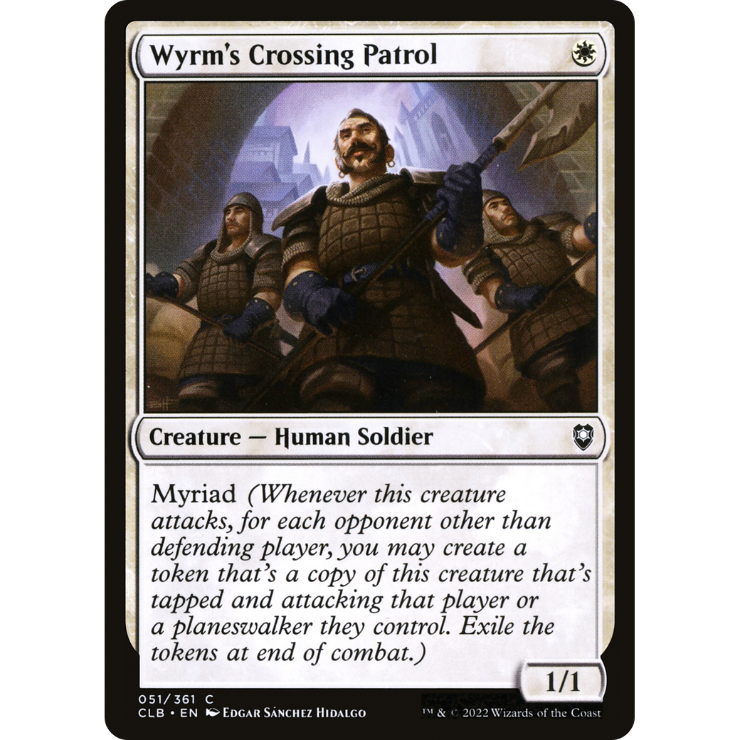 Wyrm's Crossing Patrol (CLB-051) - Commander Legends: Battle for Baldur's Gate