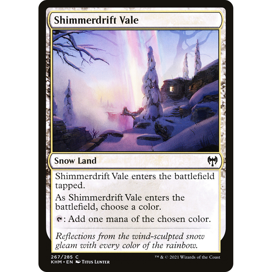 Shimmerdrift Vale (KHM-267) - Kaldheim: (snow) Foil