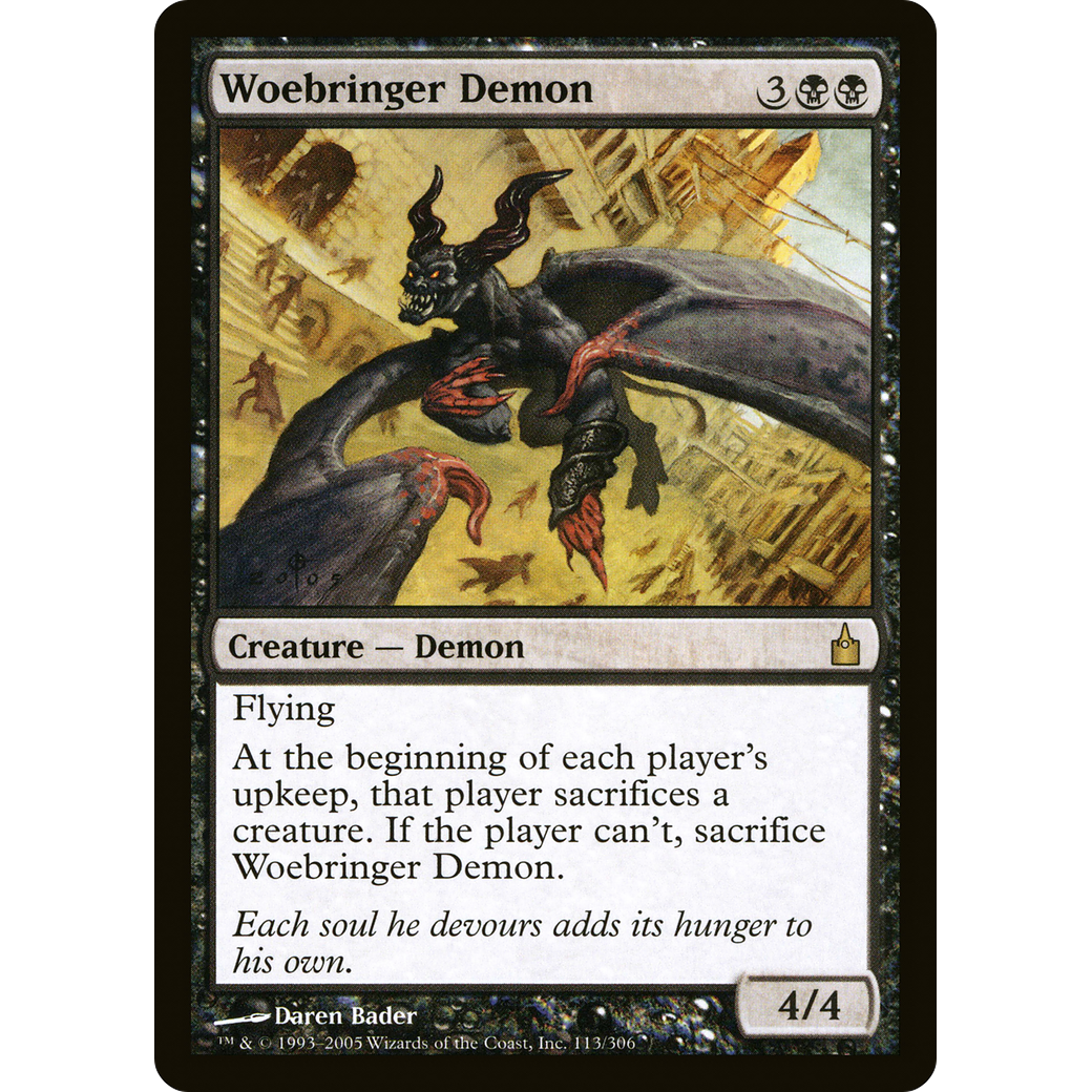 Woebringer Demon (RAV-113) - Ravnica: City of Guilds