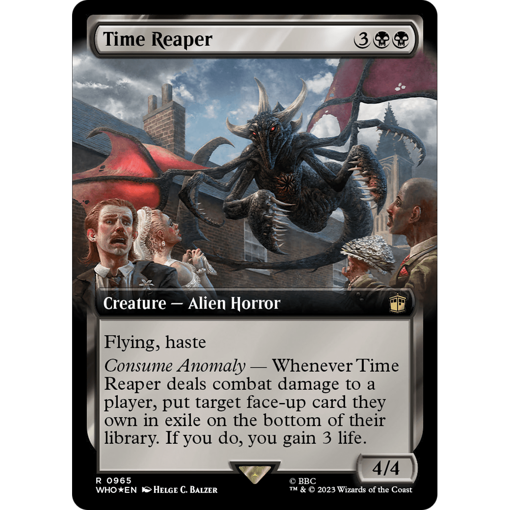 Time Reaper (Extended Art) (Surge Foil) (WHO-965) - Doctor Who: (Extended Art) Foil
