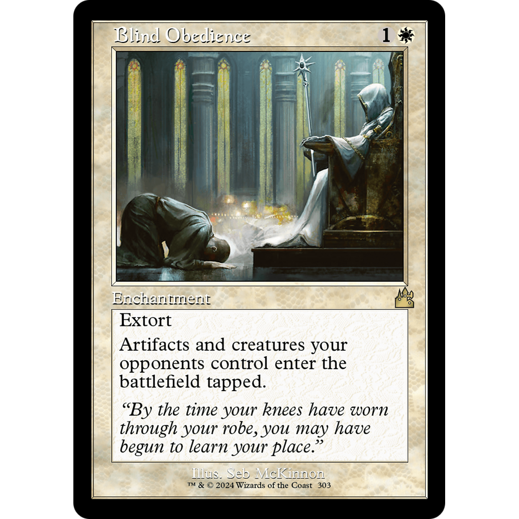 Blind Obedience (RVR-303) - Ravnica Remastered Foil